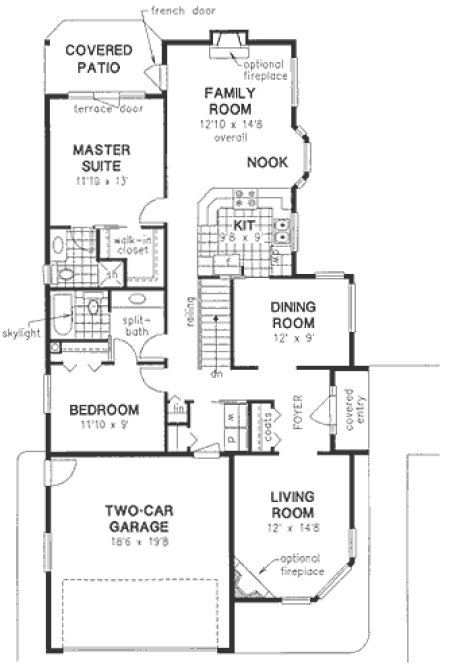 Main Floor Plan for House Plan #130629