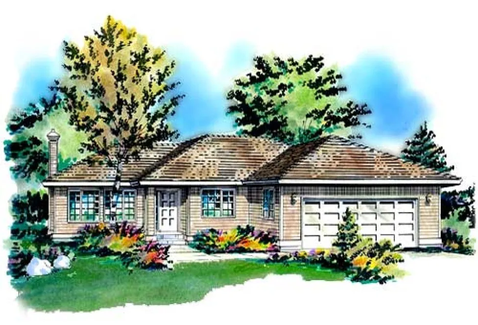 Full Rendering for House Plan #131629