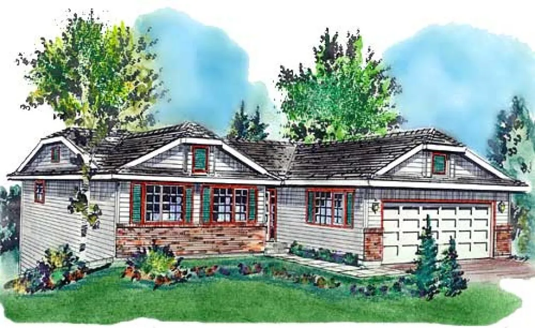 Full Rendering for House Plan #134629