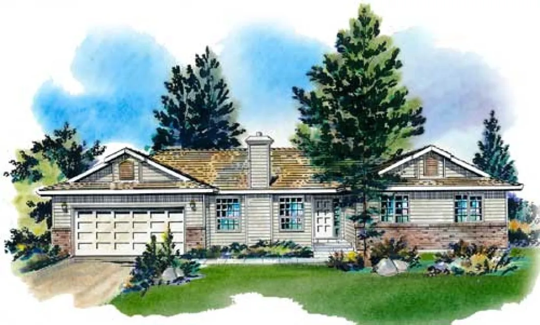 Full Rendering for House Plan #135629