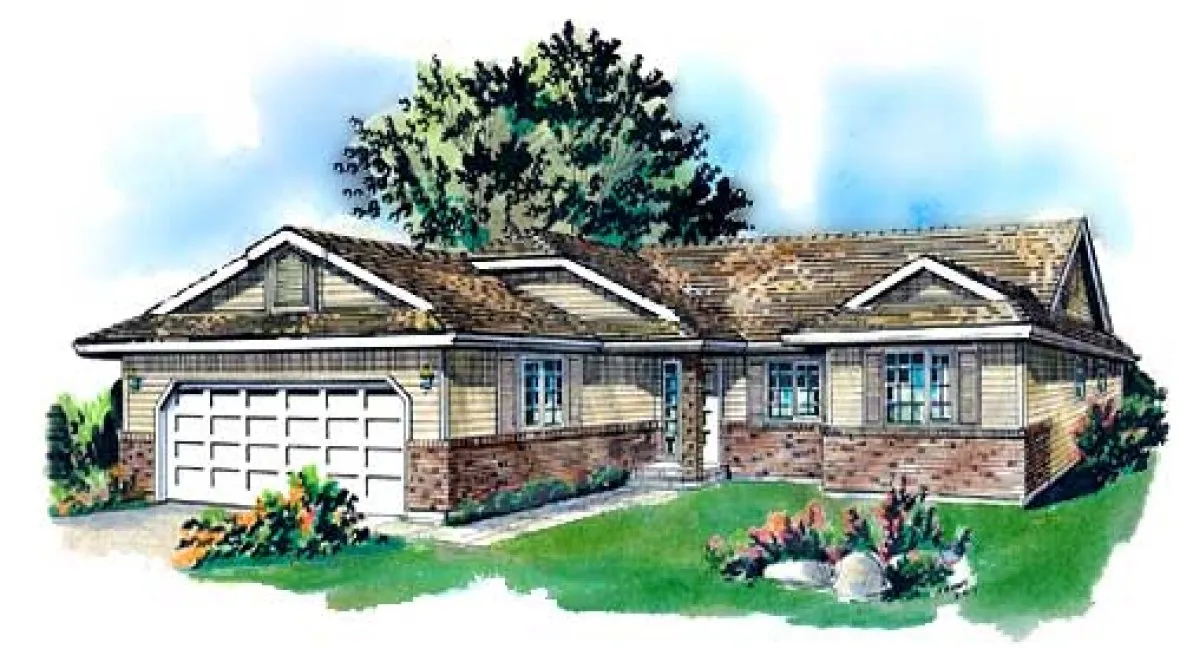 Full Rendering for House Plan #138629