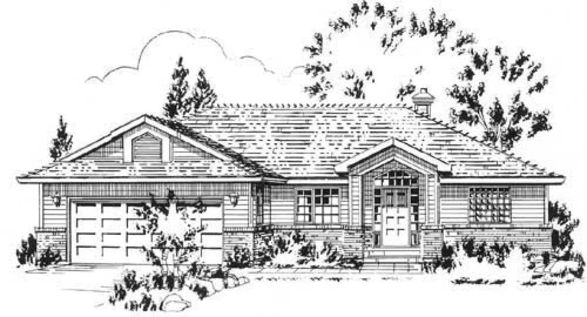 Full Rendering for House Plan #134039