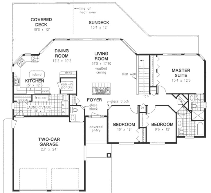 Main Floor Plan for House Plan #134139