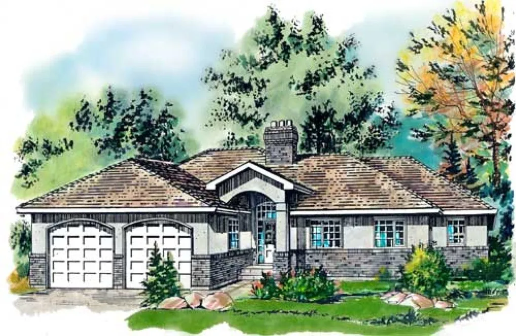 Full Rendering for House Plan #134139