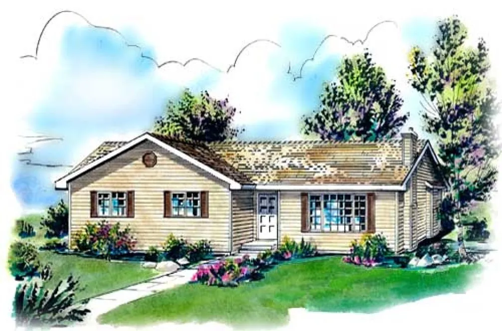 Full Rendering for House Plan #135139