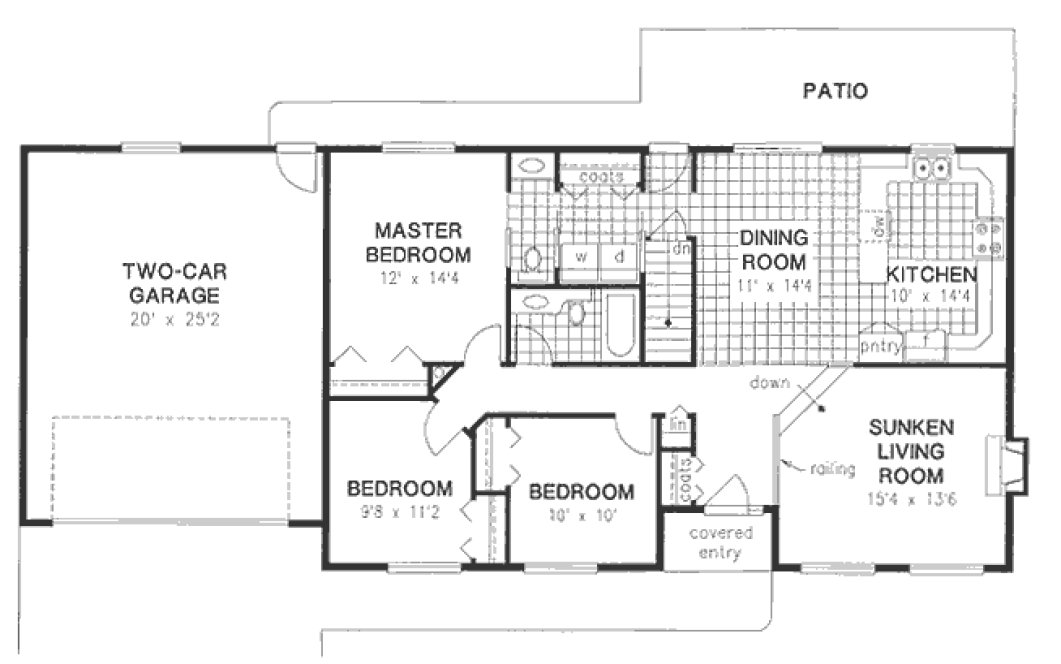 Main Floor Plan for House Plan #131239
