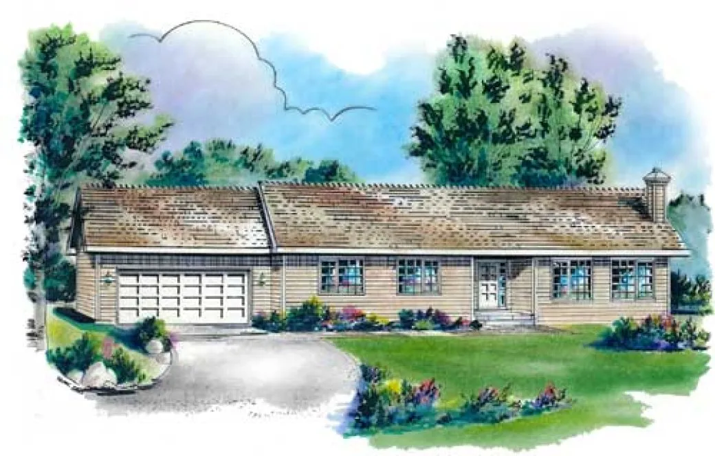 Full Rendering for House Plan #131239