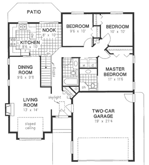Main Floor Plan for House Plan #130439
