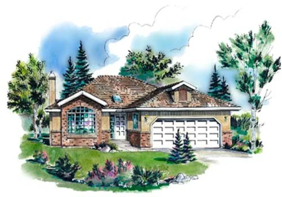 Full Rendering for House Plan #130439