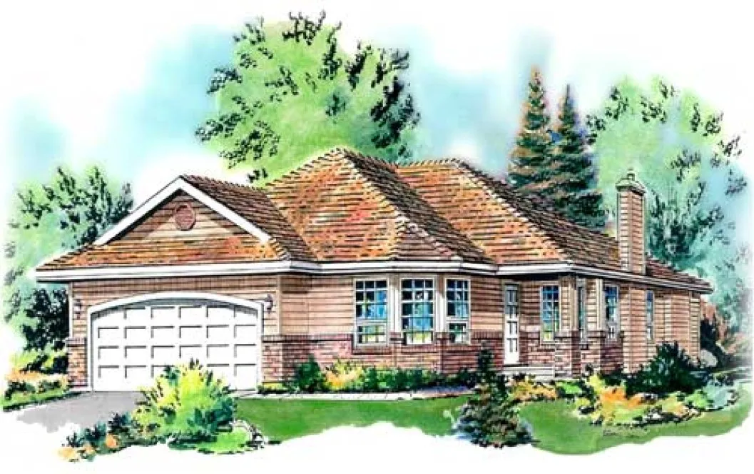 Full Rendering for House Plan #134439