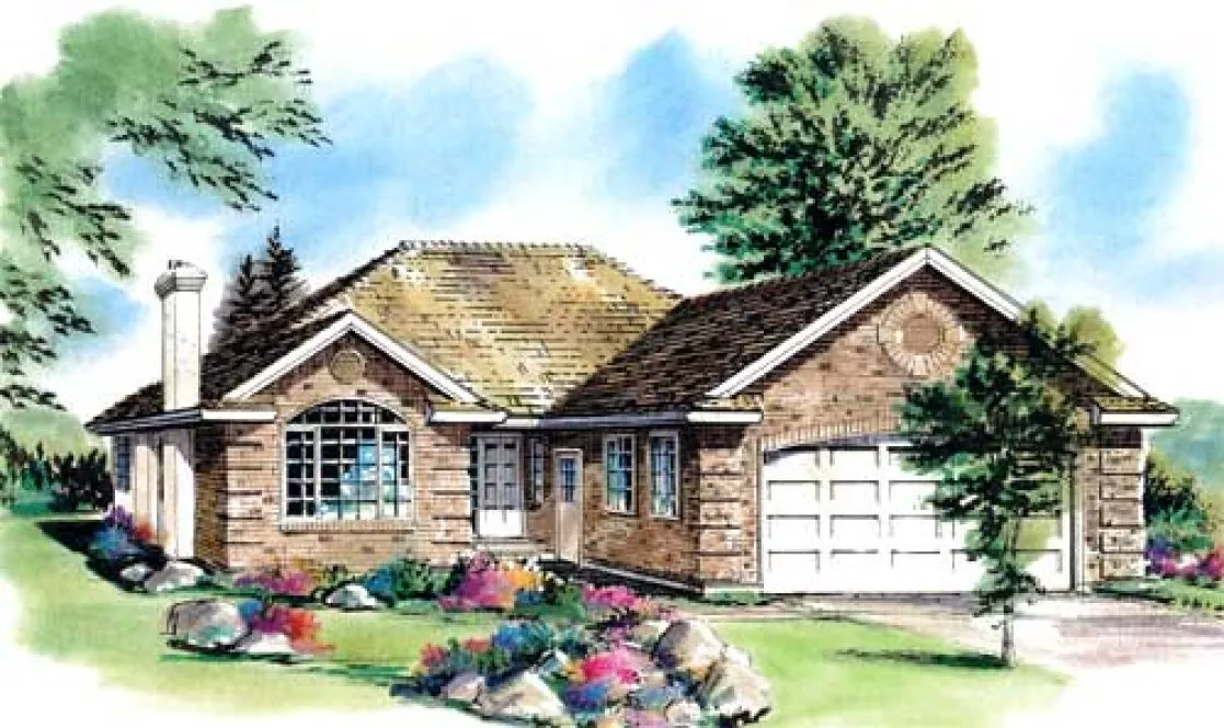 Full Rendering for House Plan #135439
