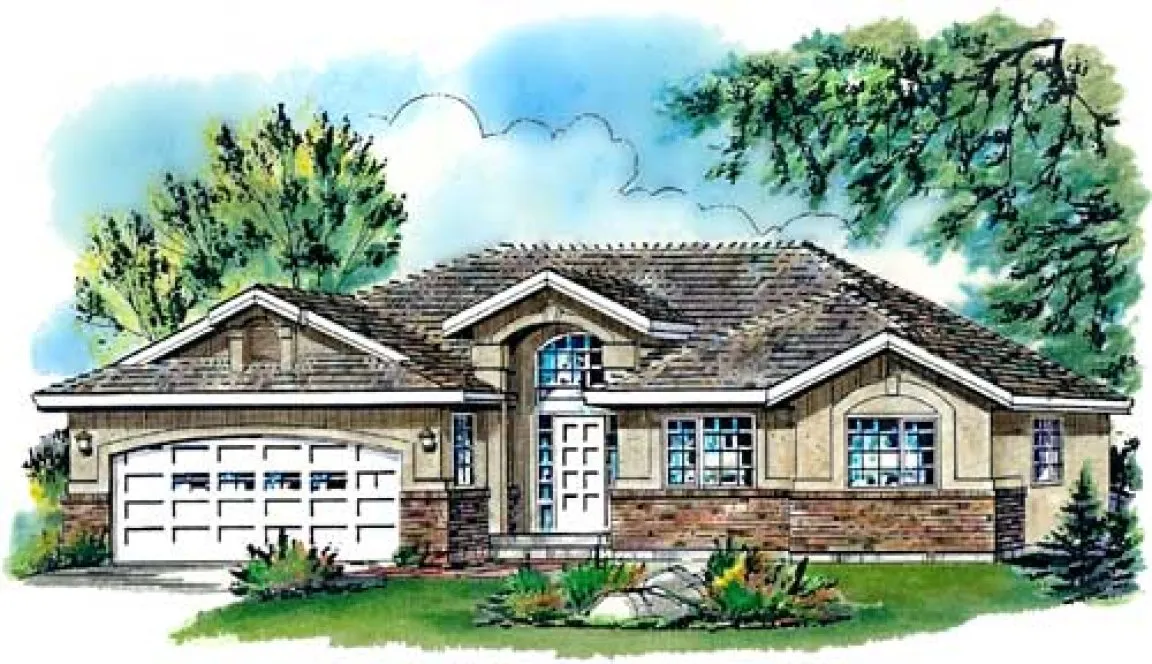 Full Rendering for House Plan #137349