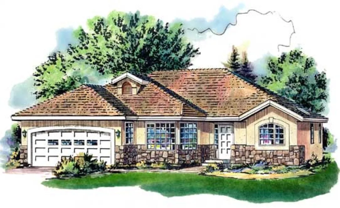 Full Rendering for House Plan #138349