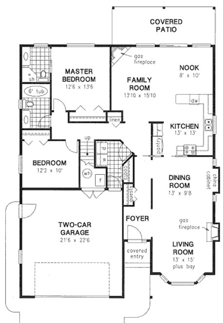 Main Floor Plan for House Plan #139349