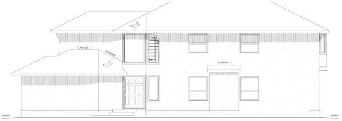 Right Elevation for House Plan #101730