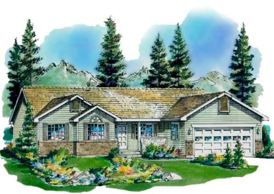 Full Rendering for House Plan #130159