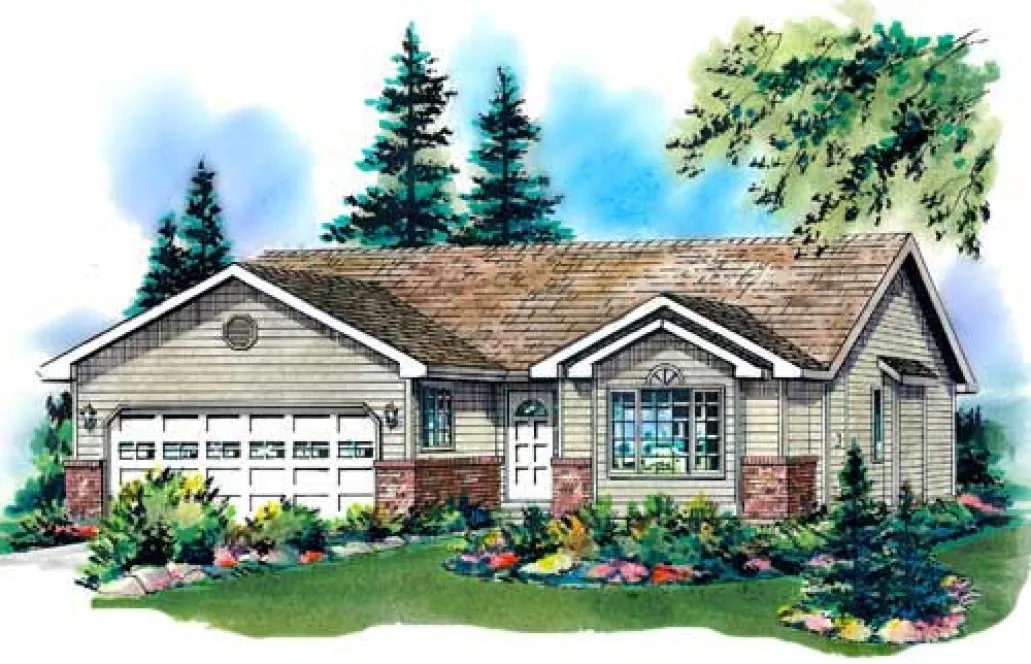 Full Rendering for House Plan #132159