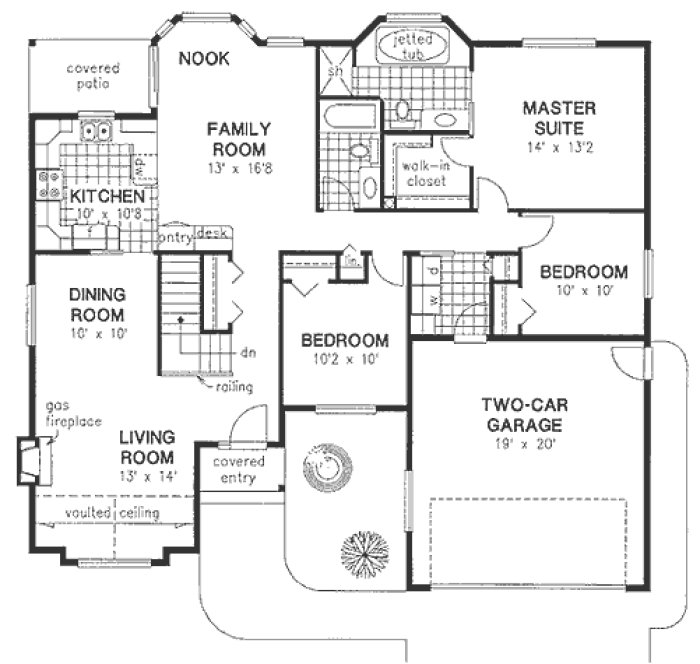 Main Floor Plan for House Plan #133159