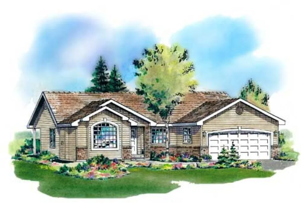Full Rendering for House Plan #133159