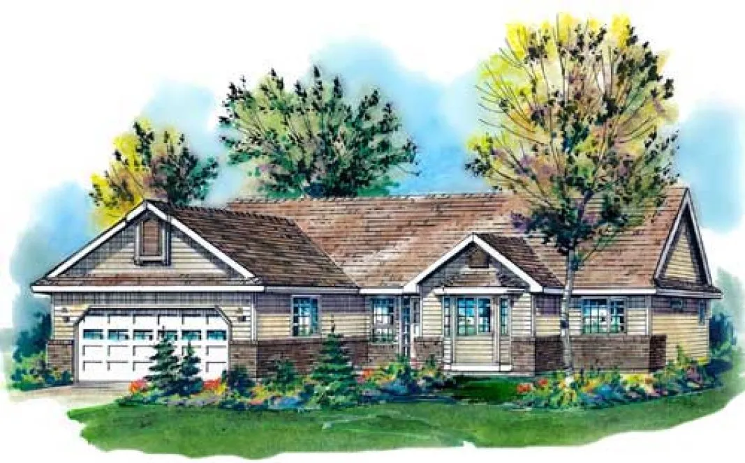 Full Rendering for House Plan #135159