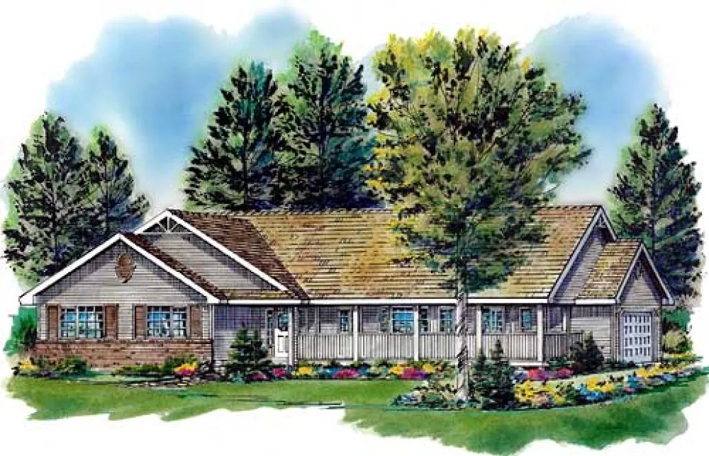 Full Rendering for House Plan #138159