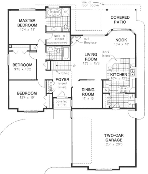 Main Floor Plan for House Plan #131259