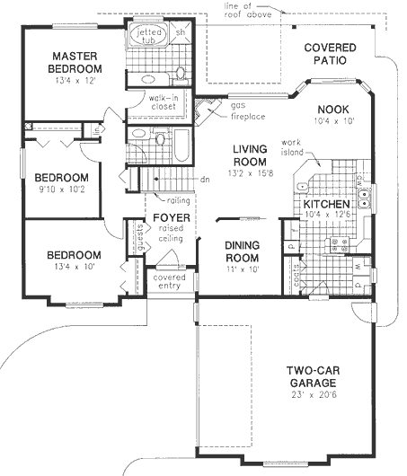 Main Floor Plan for House Plan #131259