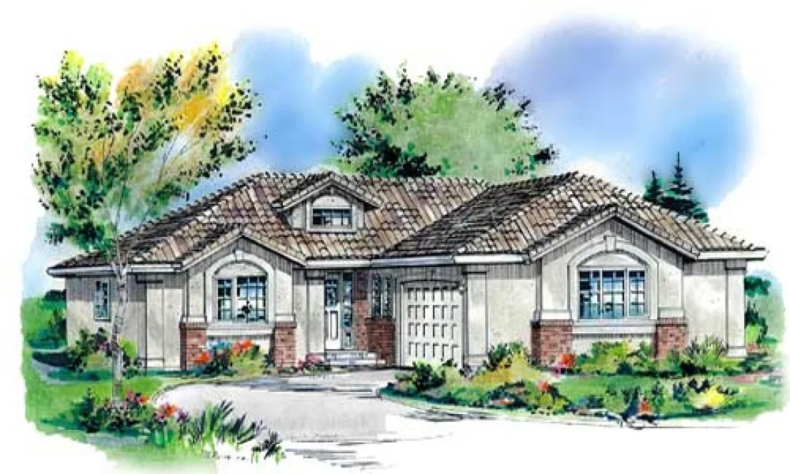 Full Rendering for House Plan #131259