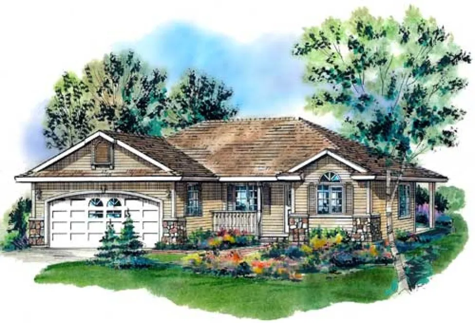 Full Rendering for House Plan #137259