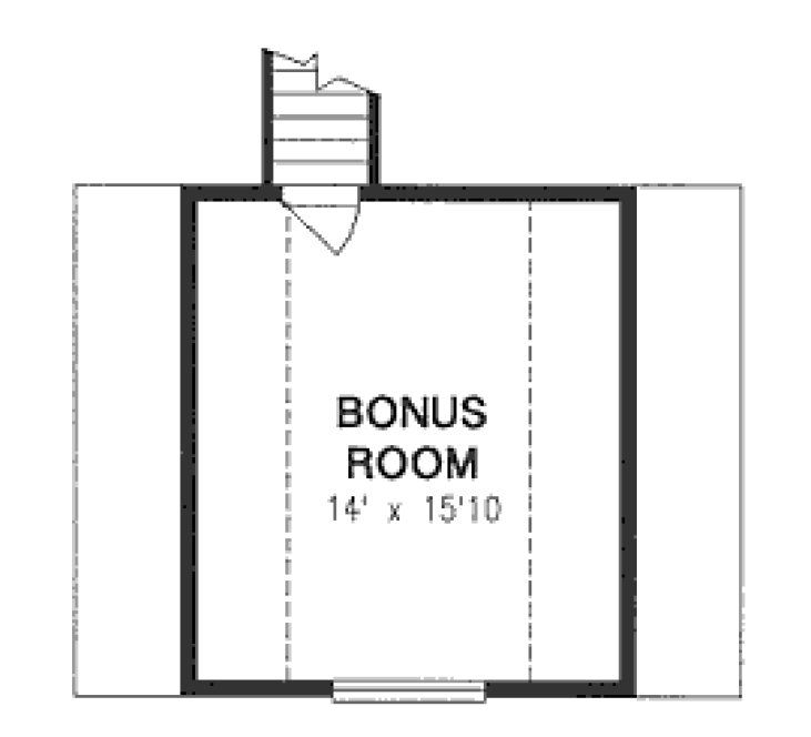 Attic Plan for House Plan #134359