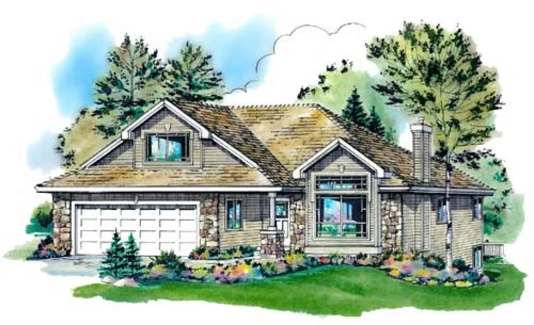 Full Rendering for House Plan #136359