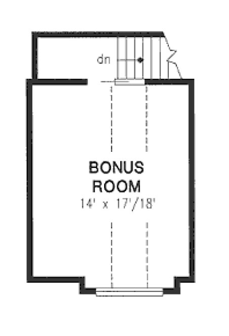 Attic Plan for House Plan #138359