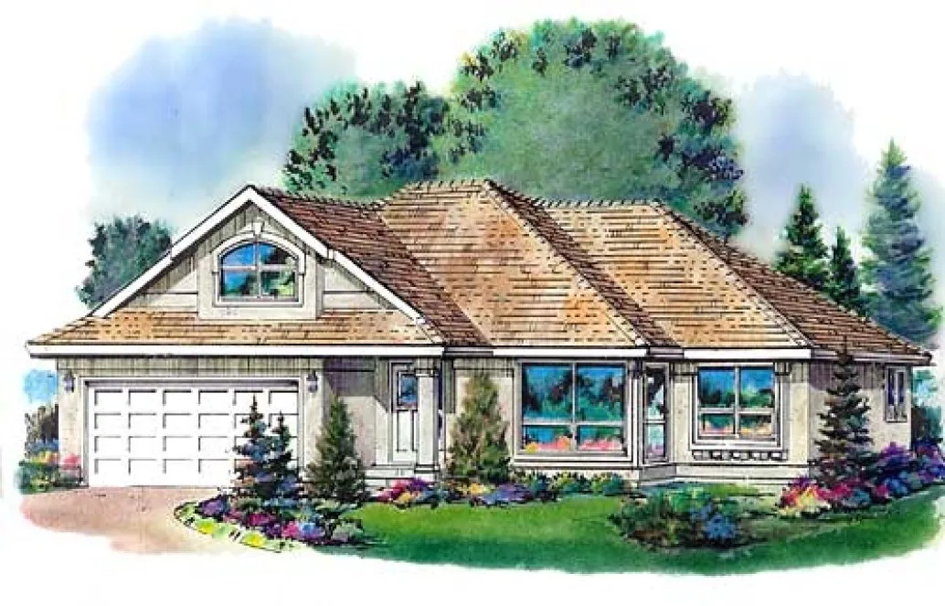 Full Rendering for House Plan #138359