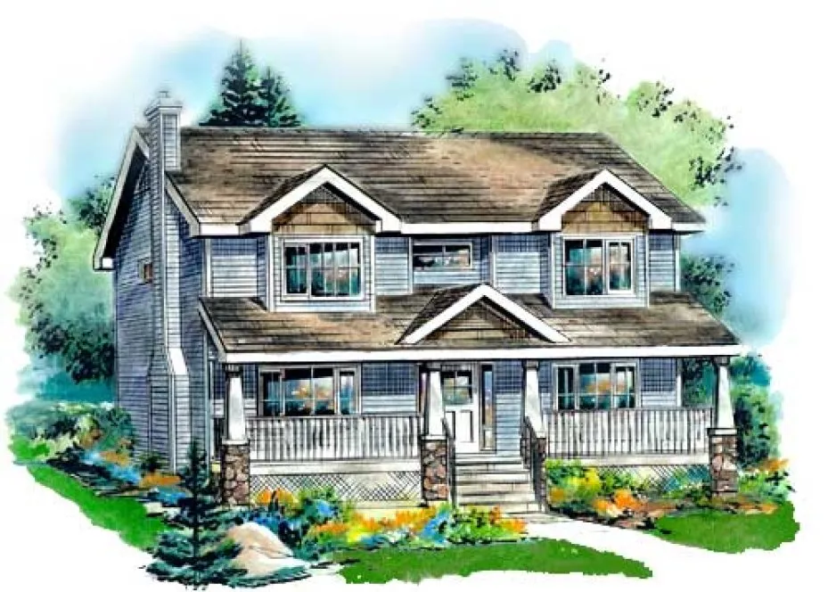 Full Rendering for House Plan #137044