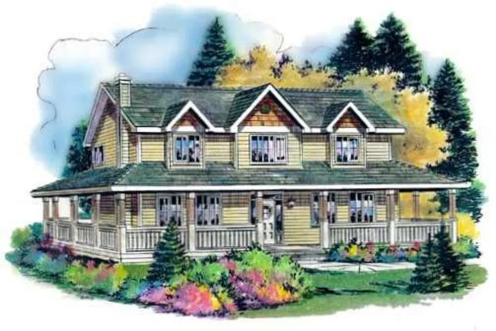 Full Rendering for House Plan #130644