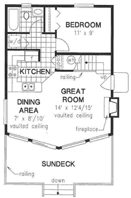 Main Floor Plan for House Plan #131054