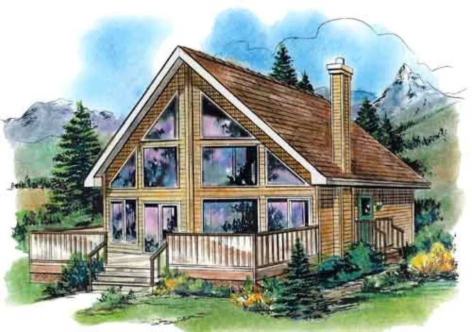 Full Rendering for House Plan #131054