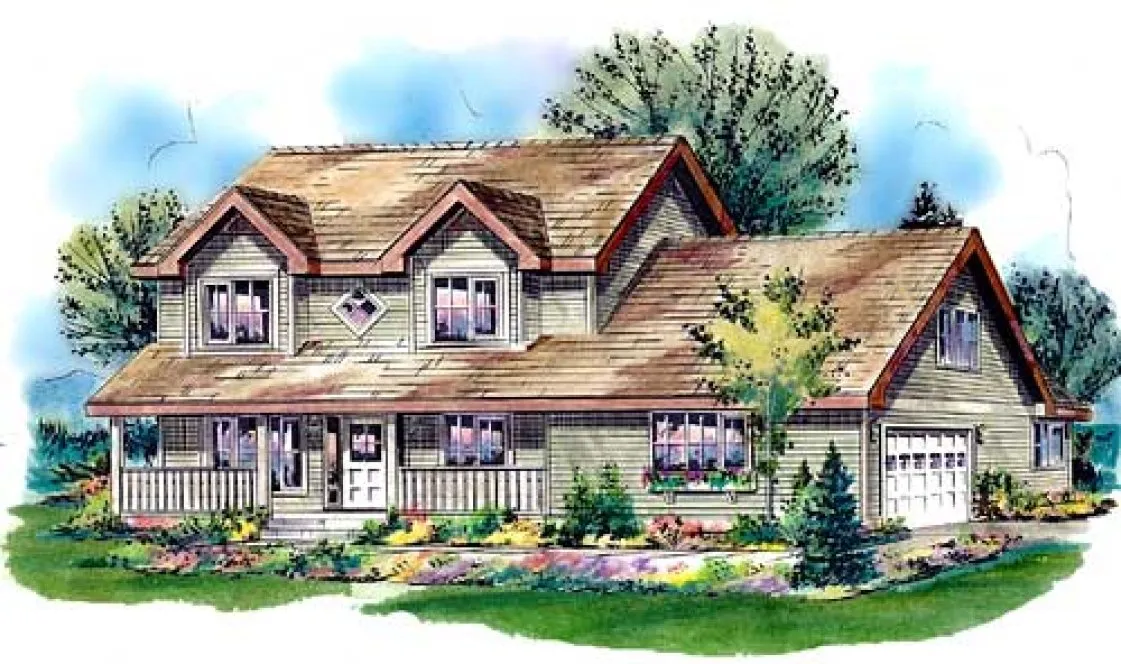Full Rendering for House Plan #139044