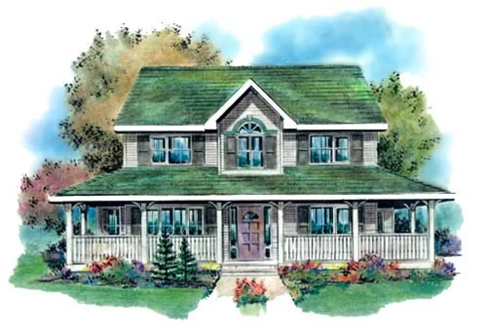 Full Rendering for House Plan #131144