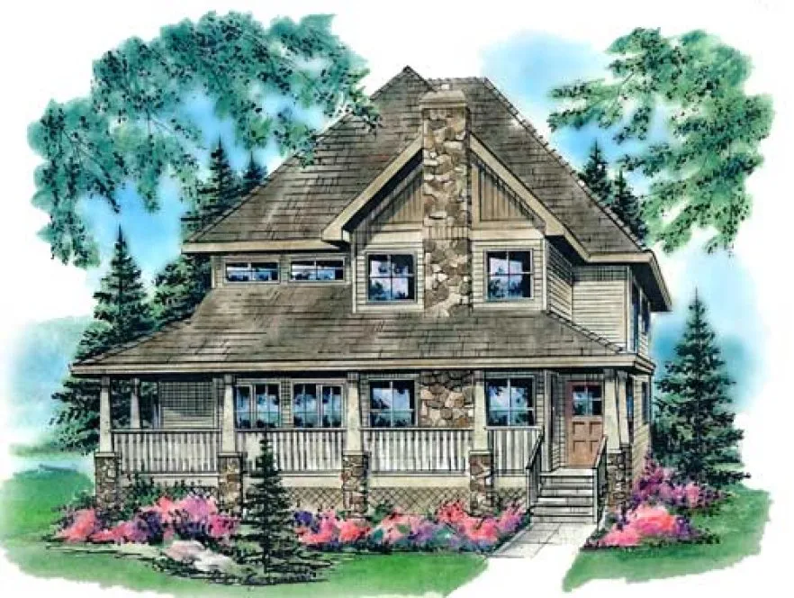 Full Rendering for House Plan #134144