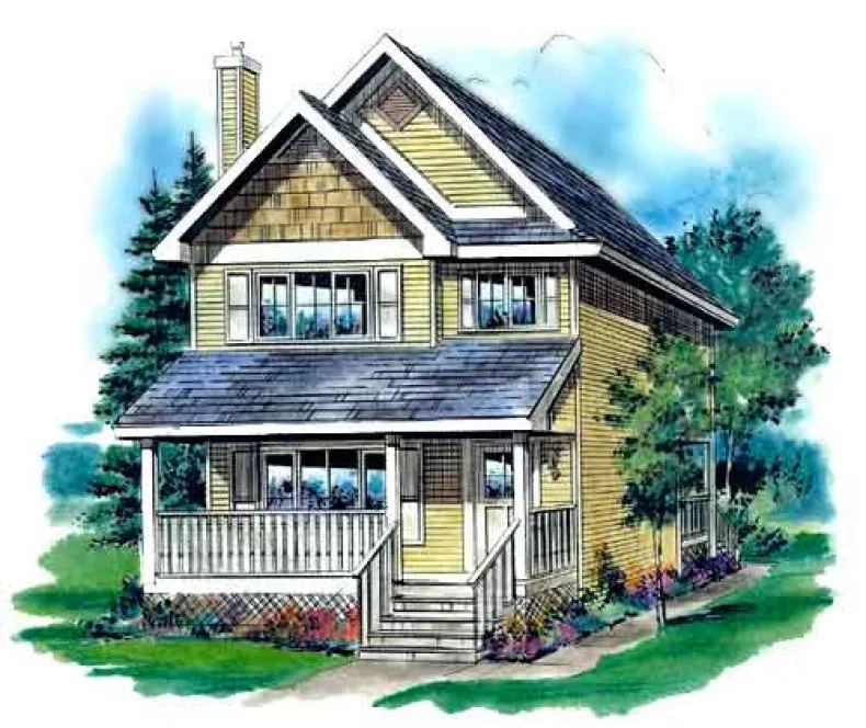 Full Rendering for House Plan #135144