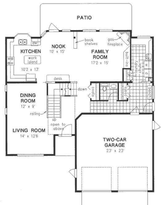 Main Floor Plan for House Plan #131244