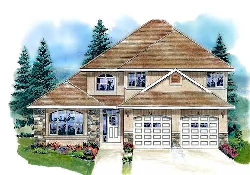 Full Rendering for House Plan #131244