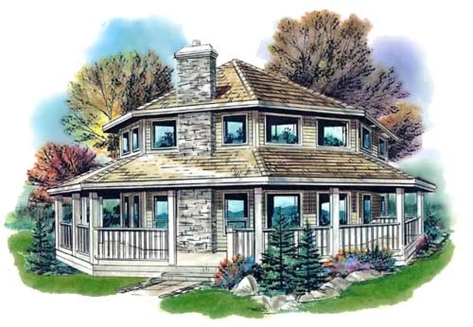Full Rendering for House Plan #139244