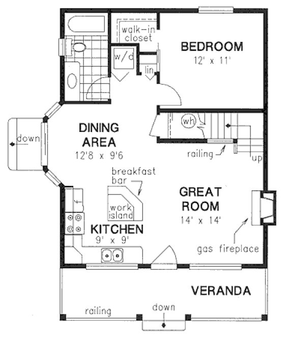 Main Floor Plan for House Plan #132344