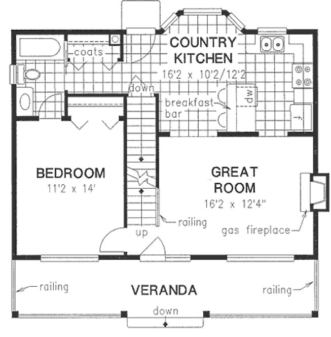 Main Floor Plan for House Plan #136344