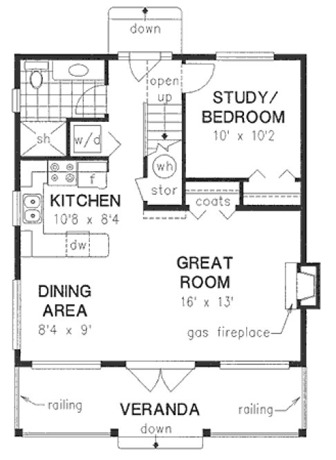 Main Floor Plan for House Plan #137344