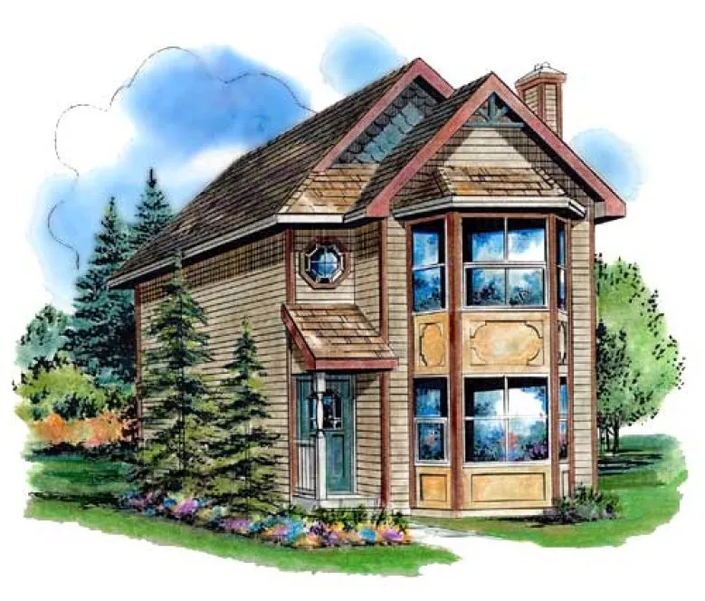 Full Rendering for House Plan #138344