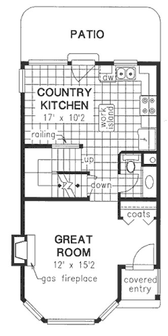 Main Floor Plan for House Plan #130544
