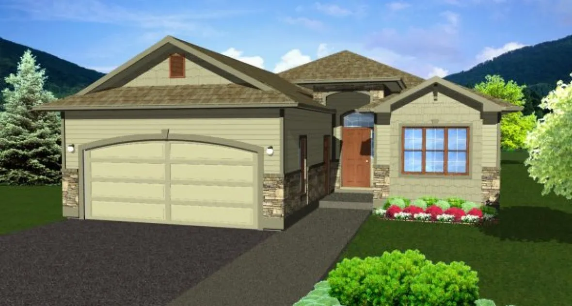 Full Rendering for House Plan #195140